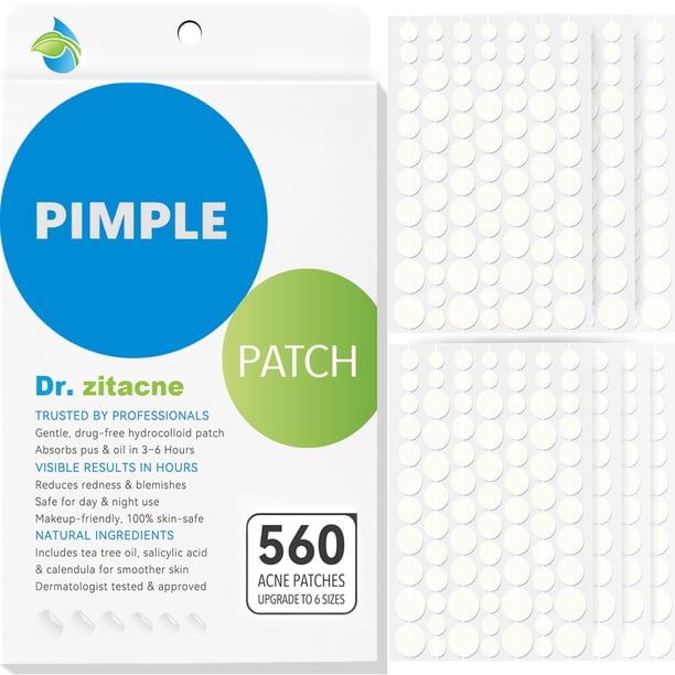 Parches para granitos Dr. Zitacne 560 parches hidrocoloides para acné