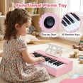 thumbnail image 6 of Costway 30 Keys Kids Piano Keyboard with Removable Music Stand, One-key Start Function Pink, 6 of 10