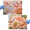 Dinosaurs Floor Puzzles, Prehistoric Dinosaurs Jumbo Jigsaw Floor Puzzle (88 pcs, 2 Puzzles)