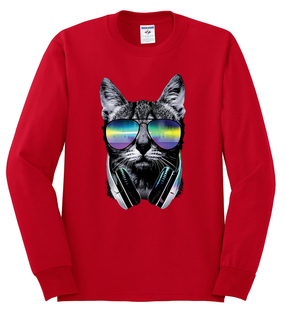 FLMan DJ Kitty Long Sleeve T-Shirt