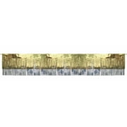 Foil Gold and Hologram Silver Color Party Fringe Banner, 9ft, 1 Count, Party Favor, Way to Celebrate