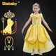 thumbnail image 1 of Vestido de La Bella y La Bestia para niñas, disfraz de Halloween y Navidad para niños, vestidos de fiesta de cumpleaños de Bella Durmiente Fivean unisex, 1 of 2