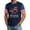Navy-A-60422aa, variant on Trgacdwlo S-4XL 250th Anniversary USA Shirt We the People Raglan Short Sleeve Shirts for Men Color Block Mens T Shirts Red S