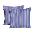thumbnail image 1 of S4Sassy Blue Cotton Flex Stripe Living Room Dori Sofa Cushion Cover Printed Home Decor Pillow Cases 2Pcs-18 x 18 Inches, 1 of 5