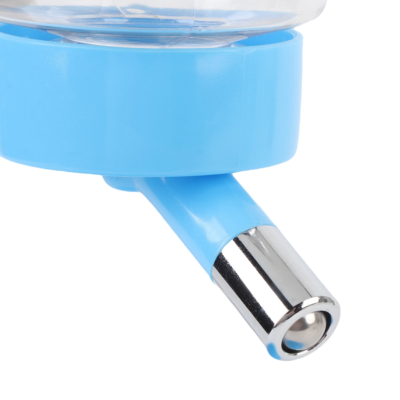 LAZIOEGR Pet Standing Water Dispenser, Height Adjustable 500ml (16.9 oz) Capacity Automatic Feeder for Puppy & Cat, Leakproof Removable Tank Design in Blue