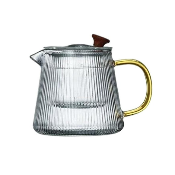 Tetera de vidrio extraíble de capacidad segura Tetera de vidrio borosilicato calentable para cocinar 500ml