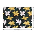thumbnail image 2 of Area Rugs For Living Room Decor - Lilies Flowers White Yellow Soft Anti Slip Throw Washable Rugs 5x7 For Bedroom, Indoor Carpet For Bedroom Living Room 80x58In, 2 of 7