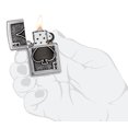 thumbnail image 5 of Zippo Ace of Spades Emblem Brushed Chrome Pocket Lighter, 5 of 6