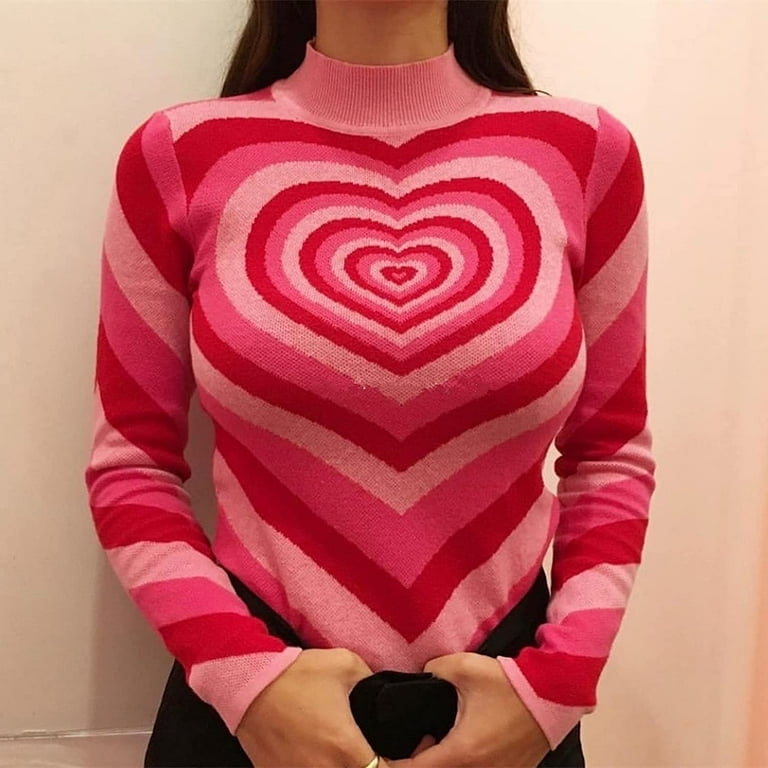 Hot pink cheap frayed sweater