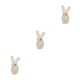 thumbnail image 5 of Colgante de conejo de peluche Ounissouiy Beige 6cm, 5 of 6