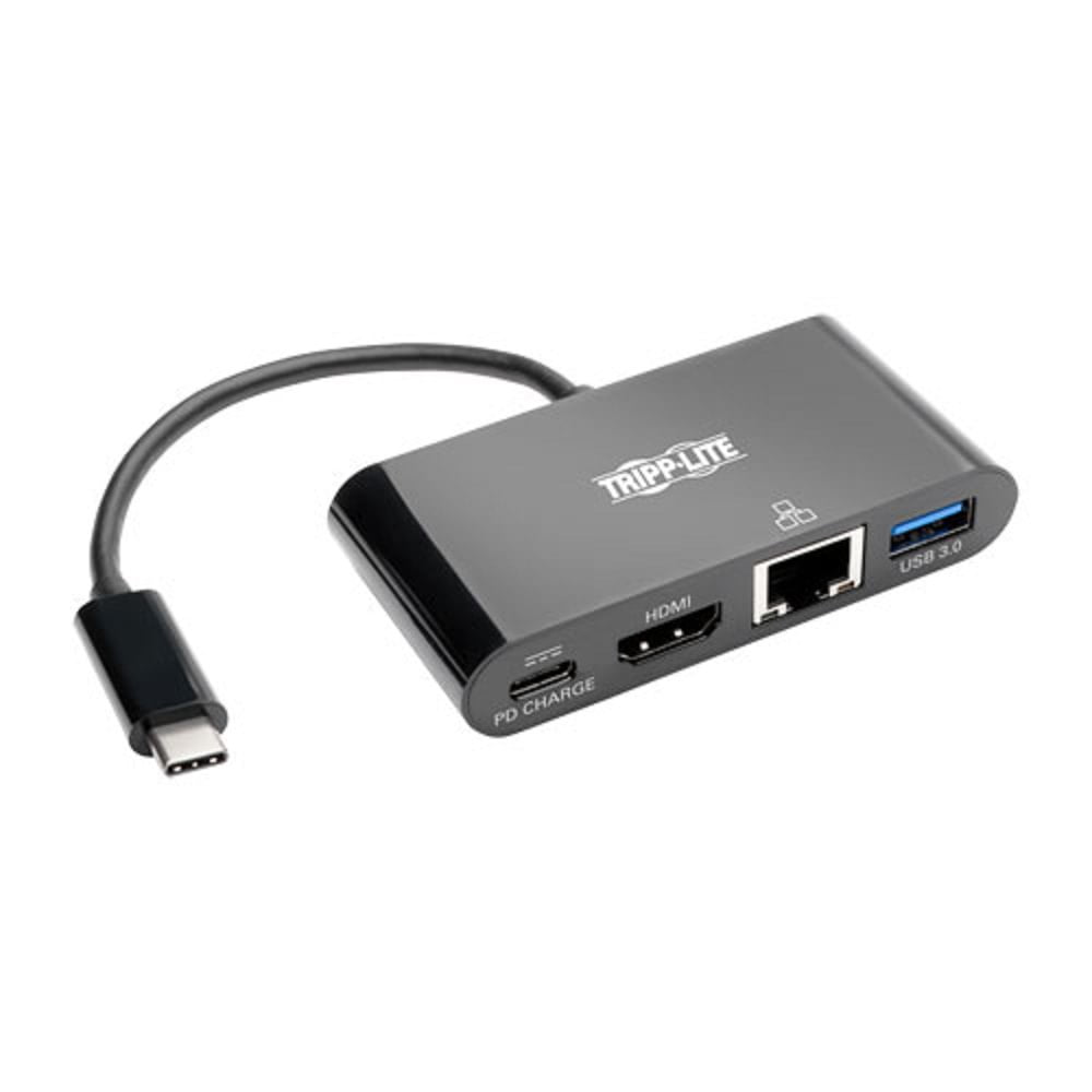 USB-C to HDMI Adapter with USB-A Hub, Gigabit Ethernet, Thunderbolt 3 .
