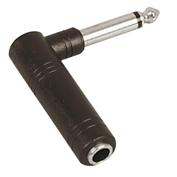 PRO SIGNAL - Adaptor, 6.35mm Jack, 90 Degree, Mono