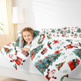 thumbnail image 4 of jejeloiu Cute Santa Claus Full Size Comforter Sets,Happy New Year Bedding Comforter Set,Christmas Tree Gifts Bedding Sets For Children,Super Cozy Room Decor Reversible,3pcs, 4 of 8
