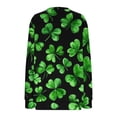 thumbnail image 5 of TaTaai Women's St. Patrick's Day Print Loose Fit Round Neck Sweatshirt Casual Long Sleeve Pullover Top Soft Polyester for Daily Streetwear Office Spring Fall Winter Gift, 5 of 5