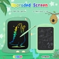 thumbnail image 3 of Tableta de escritura LCD de 8,5 pulgadas, tableta gráfica, pizarra mágica, tableta de dibujo para niñas y niños de 2, 3, 4, 5, 6 y 7 años, regalo de cumpleaños para niños, juguetes de dinosaurios, 3 of 5
