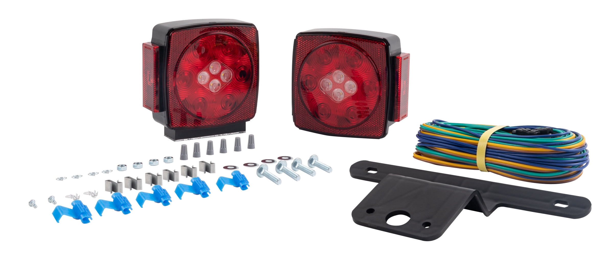 Hopkins Towing LED Submersible Trailer Light Kit with Reverse Light, Red, C7425