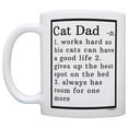 thumbnail image 2 of ThisWear Cat Lover Gifts Best Cat Dad Definition Cat Gag Gifts Crazy Cat Man 11 ounce Coffee Mug, 2 of 4
