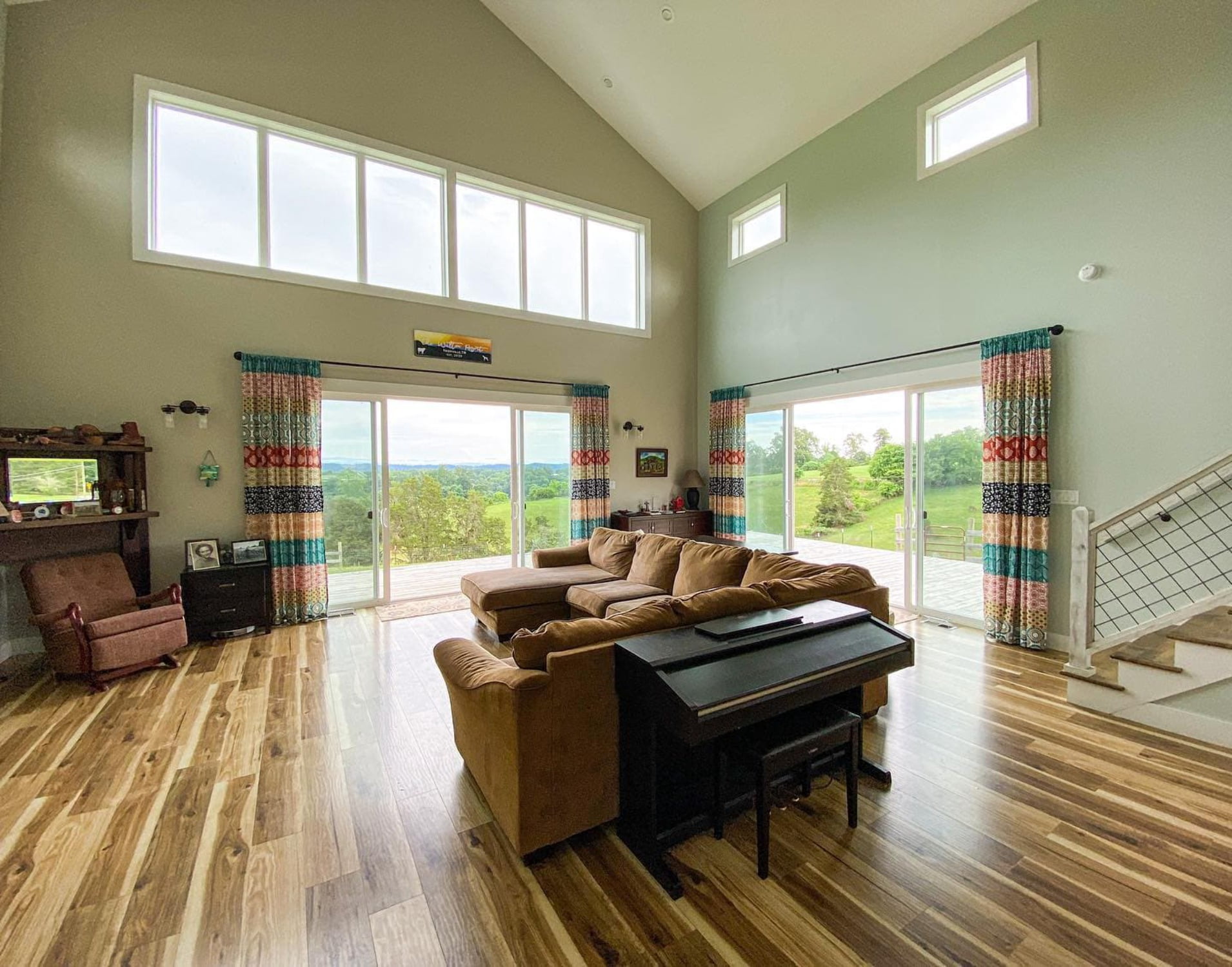 Lush Decor Premium Striped Drapes - Bohemian Stripe Window Panel Set - 84x52 in Turquoise - 2 Piece