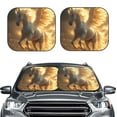 thumbnail image 2 of Yiaed Golden Winged White Horse Print Car Front Windshield Sun Shade,Foldable Anti-UV Car Sunshade for Front Window for Most Vehicles-Small, 2 of 5