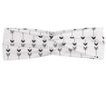 thumbnail image 1 of Abstract Headband, Repetitive Pattern of Monochrome Pointer Shapes in Vertical Direction, Elastic and Soft Women's Bandana for Sports and Everyday Use, Grey Red Coconut, by Ambesonne, 1 of 3