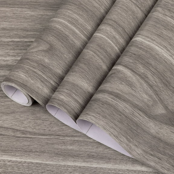 UMIGGEE Gray Wood Wallpaper 17.7-in x 118-in Peel and Stick Wallpaper Wood Grain Wall Paper Removable Self Adhesive Wood Wallpaper Contact Paper Wood Plank Wallpaper for Furniture Home Decor
