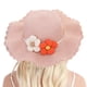 thumbnail image 5 of Sombrero de mujer con circunferencia de 56-58 cm, sombrero de paja de verano y conjunto de bolso de paja, sombrero de playa, 5 of 5