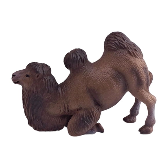 Bunblic Animal Sculpture Desert Camel Miniature Figurine Versatile Craft Collectible Birthday Gift Sand Table Decor Tabletop Ornament Style D