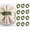 C, variant on Jinswick 12 Pcs Christmas Napkin Rings Thanksgiving Norfolk Pine Garland Napkin Rings Green Wreath Holder for Banquet Table Festive Decorations Dinner Wedding Party