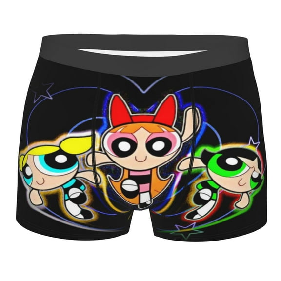 Men's Powerpuff Girls Boxer Briefs Soft Comfort Breathable Underwear