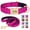 Hot Pink, variant on Pet Artist Personalized Dog Collars and Leash set Durable Nylon Soft Padded Waterproof ID Name Metal Buckle Engraved Adjustable for Small/Medium/Large Breeds