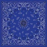 Zan Headgear Deluxe Bandana Navy Paisley