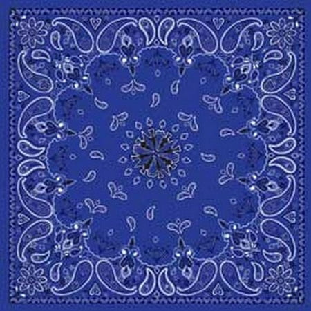 Zan Headgear Deluxe Bandana Navy Paisley