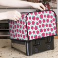 thumbnail image 6 of Rateoe Hand Drawn Strawberry Pattern Toaster Covers 4 Slice Wide Slot,Bread Machine Cover,Bread Dust Cover & Fingerprint Protection,Appliance Covers, 6 of 6