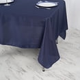thumbnail image 2 of BalsaCircle 70" x 70" Square Polyester Tablecloth Navy Blue, 2 of 8
