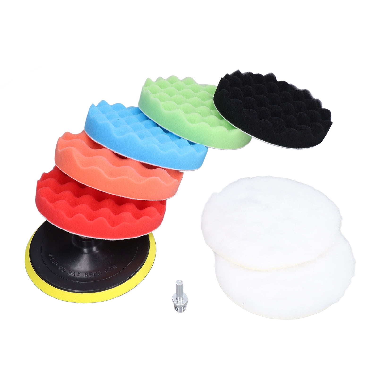 Polishing Pad, Cleaning Tool Buffing Sponge Easy Assembly 9Pcs For Boat