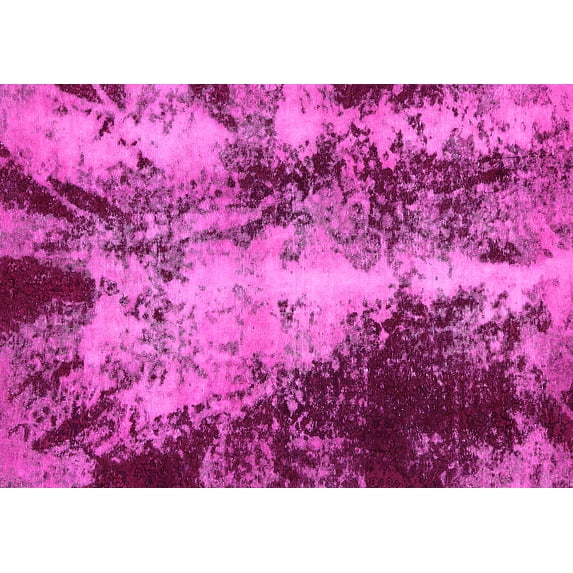 Ahgly Company Indoor Rectangle Oriental Pink Traditional Area Rugs, 8' x 10'