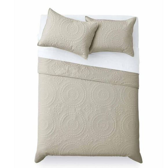Mainstays Tan Quilt Set
