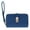 Blue, variant on CTM Vegan Leather Twist Lock Flap Wallet Wristlet (Women)