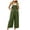 Army Green, variant on Women Baggy Overalls Formal Sleeveless iStrap Baggy Long Pants One Piece Jumpsuits Going Out Beach Summer Rompers M