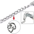 thumbnail image 4 of Cadena de seguridad de puerta de acero inoxidable con cerradura de resorte Cadenas de cerradura de puerta de seguridad antirrobo para instalar en la puerta de casa, para garantizar, 4 of 5