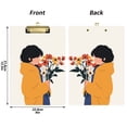 thumbnail image 5 of FORMRS Acrylic Clipboard with Low Profile Clip Standard A4 Letter Size, 12.5" x 9", Cartoon Flowers, 5 of 8