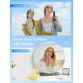 thumbnail image 6 of JISULIFE Portable Handheld Fan, Mini Personal Fan, 3 Speeds, 12–19H Runtime Rechargeable Power Bank Fan with Flashlight for Travel/Outdoors,Gift for Women -Grey, 6 of 6