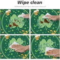 thumbnail image 2 of St. Patrick''s Day Round Tablecloth Elastic Fitted Edge Table Cover Washable for Kitchen Dining Picnic Party Fit Table 45-50, 2 of 4