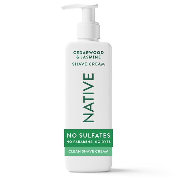 Native Shave Cream for Face & Body, Cedarwood & Jasmine 7.6 fl oz