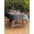 thumbnail image 3 of Outdoor Tablecloths with Umbrella Hole & Zipper, Black Grey Ombre 60 x102 Inch Rectangle Tablecloths, Modern Abstract Art Texture Waterproof Table Cloth, Patio/Pool/Picnic Table Covers, 3 of 8
