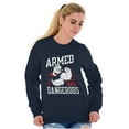 thumbnail image 4 of Popeye Armed Dangerous Biceps Workout Men's Crewneck Sweatshirt Brisco Brands S, 4 of 6