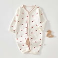 thumbnail image 2 of ZQUUVOU Newborn Infant Coming Home Outfits Snap Closure Long Sleeve Jumpsuits Supersoft Cotton Breathable Cozy Bodysuit White A, 2 of 9
