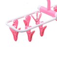 thumbnail image 1 of 12 Clip Folding Drying Rack Multi-functional Foldable Socks Clips Underwear Socks Clips Plastic Clothes Clamps Hanger, 1 of 8