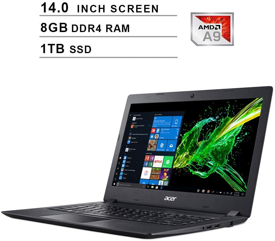 Acer Aspire 3 Newest 14Inch Premium Laptop AMD A99420e 1.8GHz up to