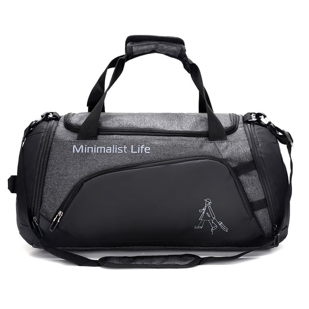 Bolsa De Ejercicios Bolsa de fitness de nailon, bolsa deportiva impermeable de gran capacidad para hombres y mujeres (gris claro) Ehuebsd Para Estrenar